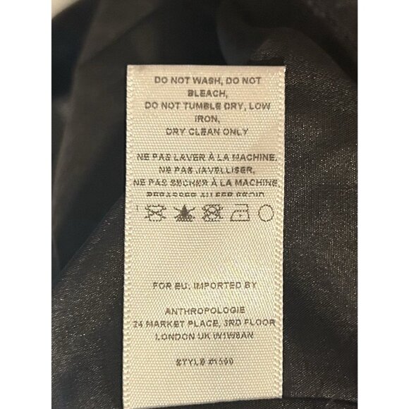 Hutch Anthropologie Floral Metallic Jacquard Mini Dress Size 10 Abstract Print - Picture 13 of 16